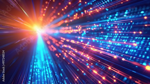 Abstract Digital Light Streaks