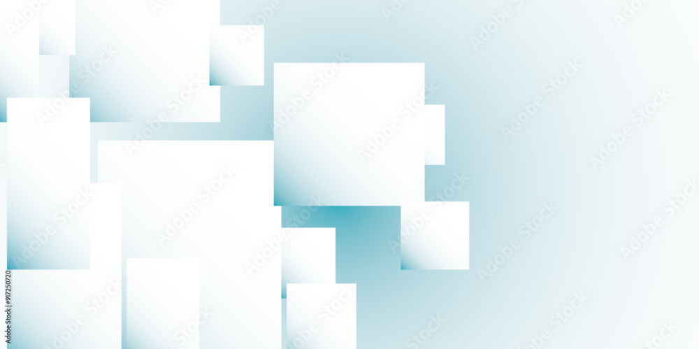 Abstract gradient white and blue background with diamond and square triangle shapes layered in modern abstract pattern design, White color technology concept geometric line vector background. Abstract gradient white and blue background with diamond and square triangle shapes layered in modern abstract pattern design, White color technology concept geometric line vector background.