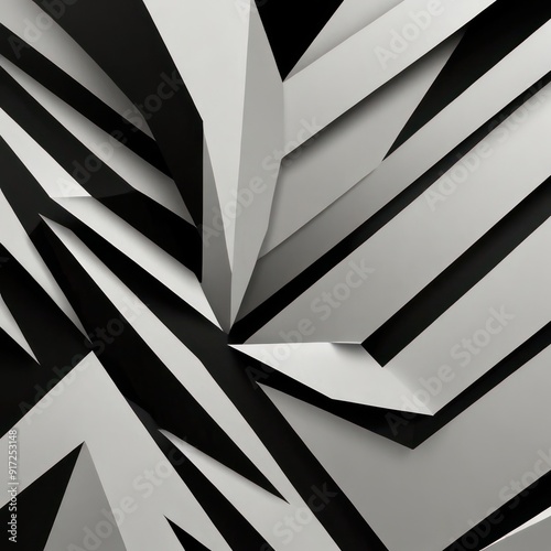 Wallpaper Mural An abstract background with clean lines and minimal elements in black and white. Torontodigital.ca