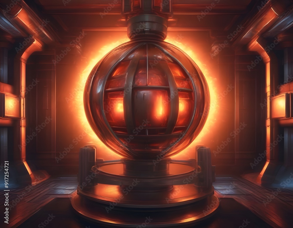 Metaphorical representation of energy production to illustrate, for example, nuclear fusion. Metaphorical representation of energy production to illustrate, for example, nuclear fusion.