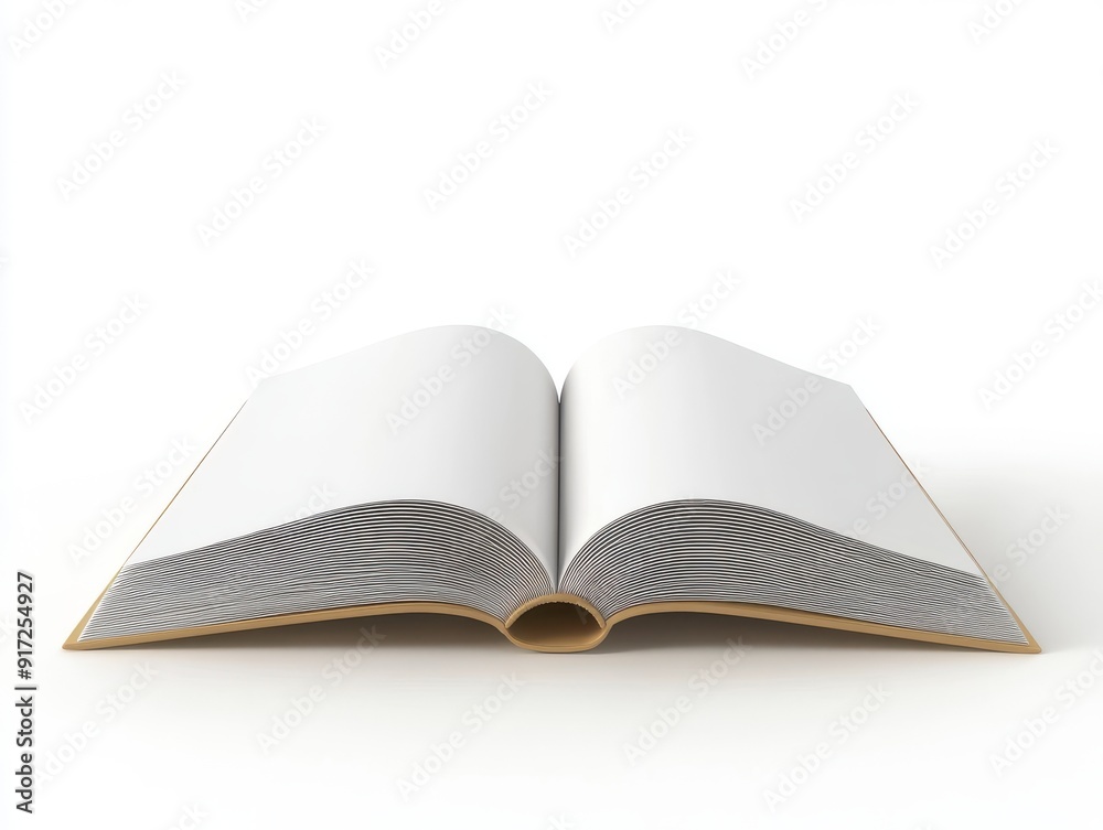 An open blank book with an empty white page, perfect for design templates, illustrations, or educational content. An open blank book with an empty white page, perfect for design templates, illustrations, or educational content.
