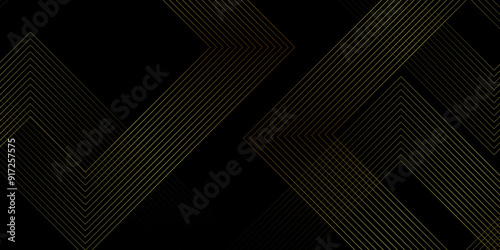 Abstract industrial Design random lines black on black background.Geometric seamless minimalist pattern with straight lines design.luxury black geometric random chaotic lines.squares and triangle line