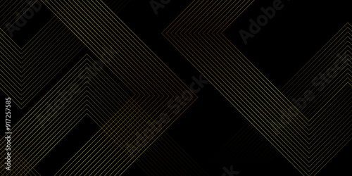 Abstract industrial Design random lines black on black background.Geometric seamless minimalist pattern with straight lines design.luxury black geometric random chaotic lines.squares and triangle line