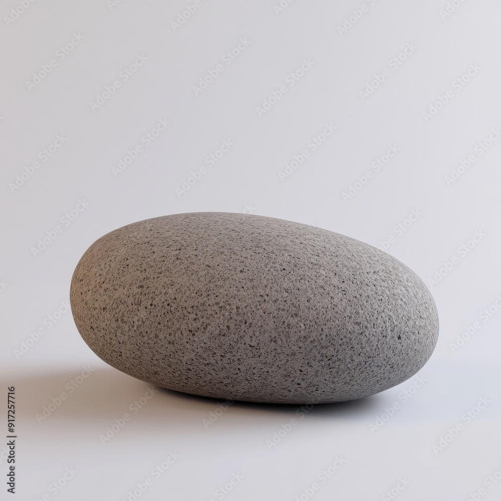 Smooth gray stone with a rounded shape resting on a light background, ideal for minimalist or natural decor themes. Smooth gray stone with a rounded shape resting on a light background, ideal for minimalist or natural decor themes.