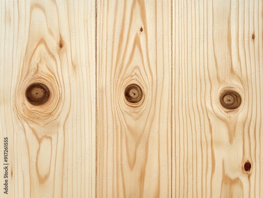 Smooth clean plywood texture with knots in a natural finish Smooth clean plywood texture with knots in a natural finish