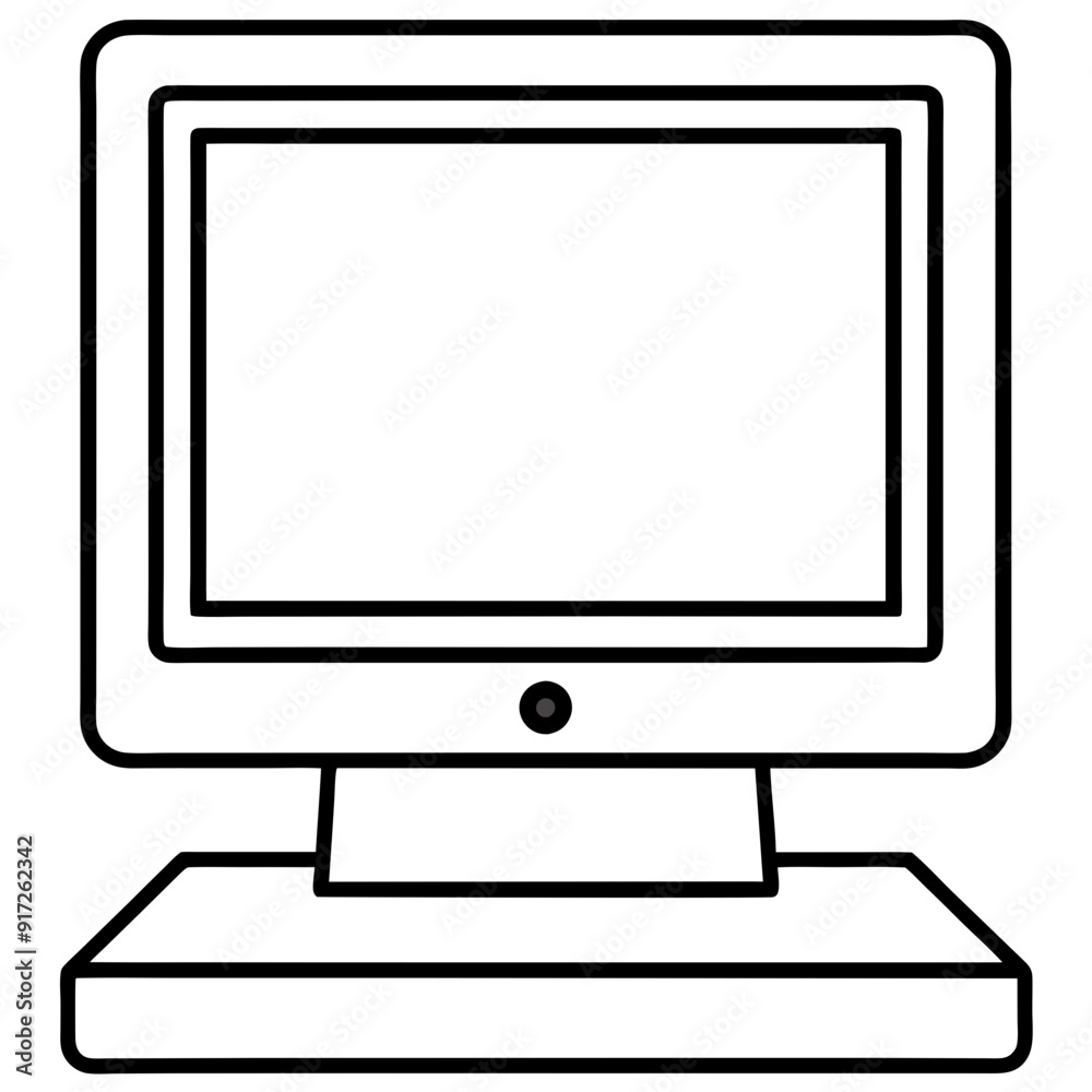 laptop line art Silhouette Vector illustration laptop line art Silhouette Vector illustration