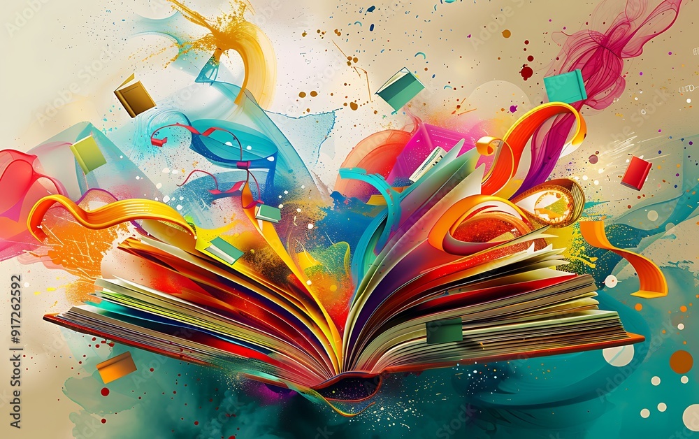 © MdElias - World Of Books Concept. Mixed Media