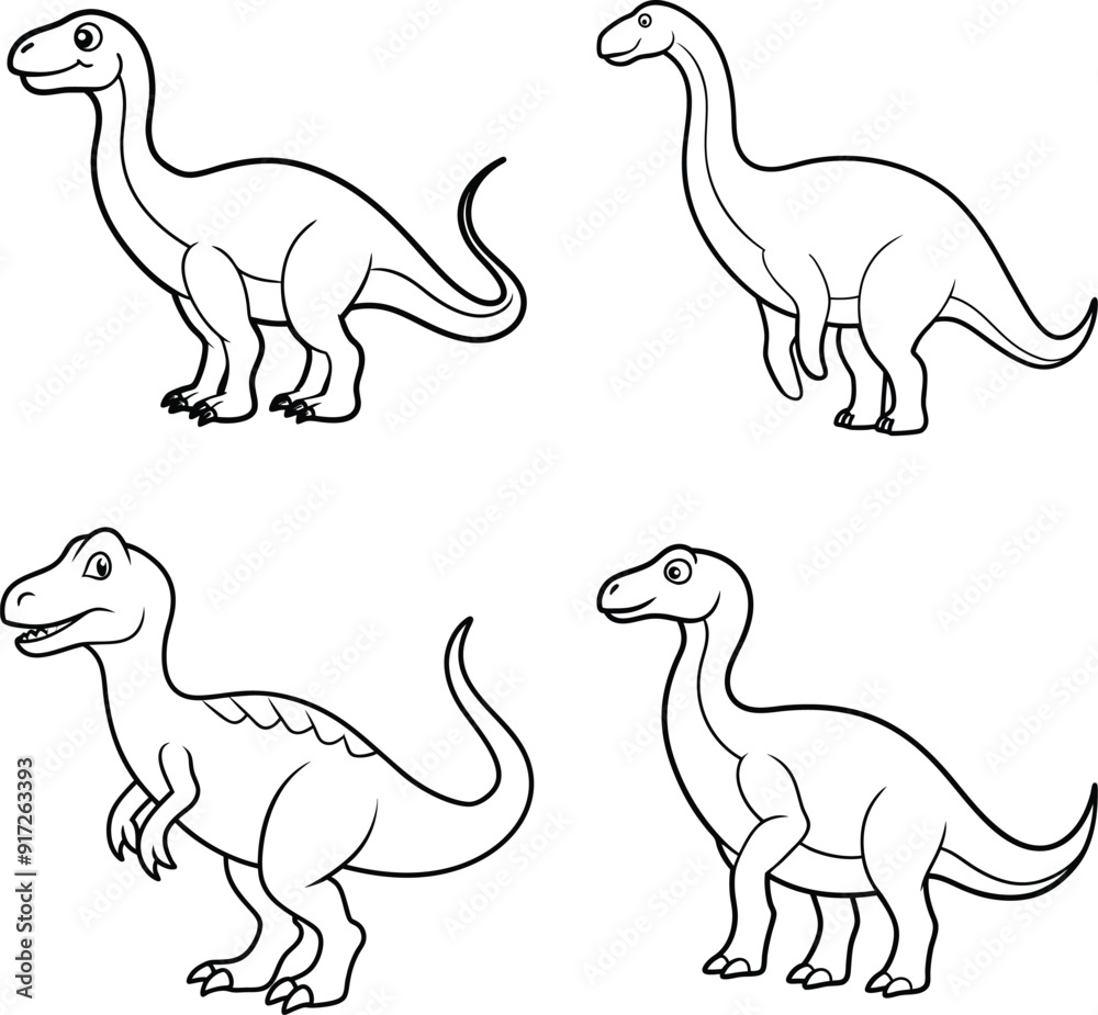 Dinosaur coloring page template design Dinosaur coloring page template design