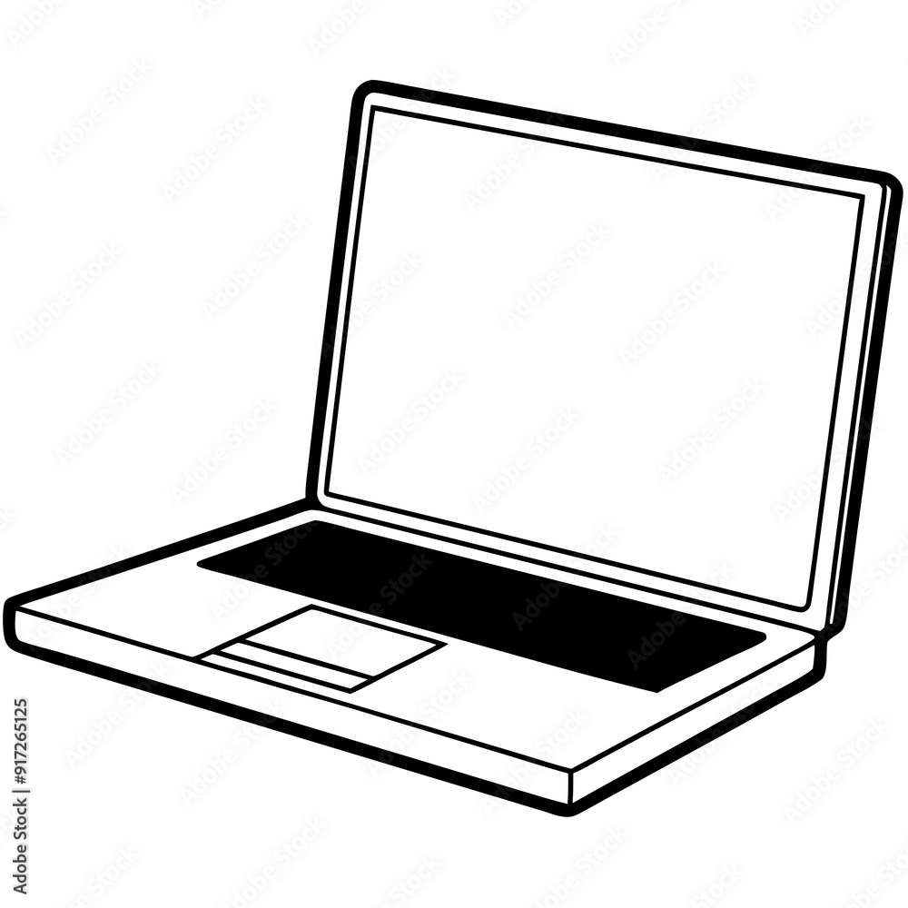 laptop line art Silhouette Vector illustration
laptop line art Silhouette Vector illustration