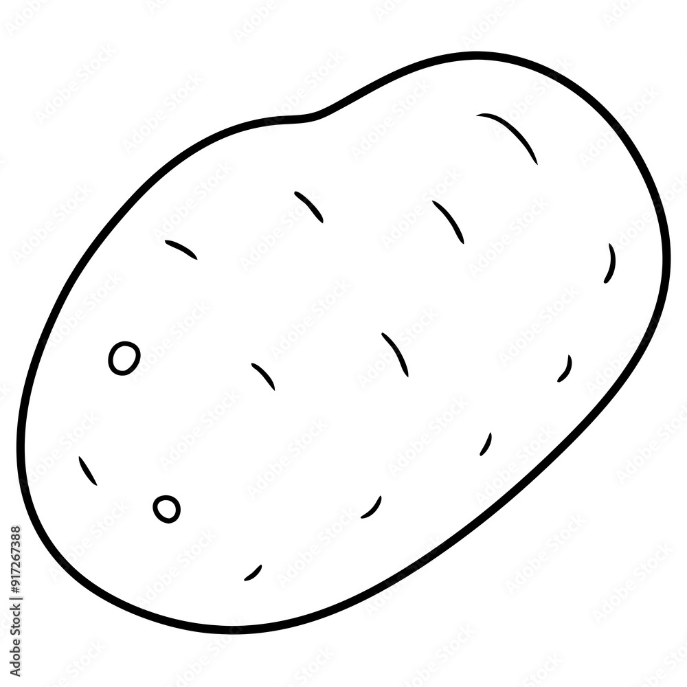 potato line art Silhouette Vector illustration
potato line art Silhouette Vector illustration