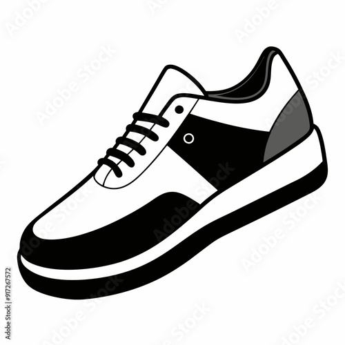 shoe  Silhouette Vector illustration
