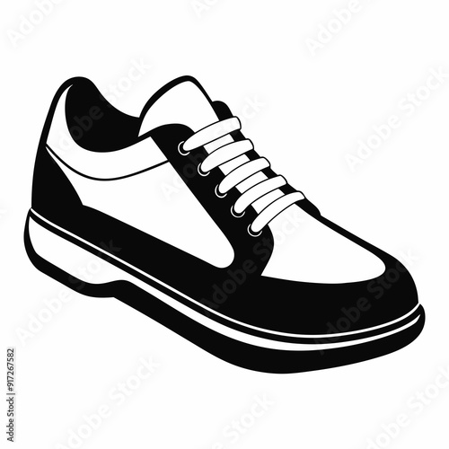 shoe  Silhouette Vector illustration
