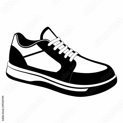shoe  Silhouette Vector illustration
