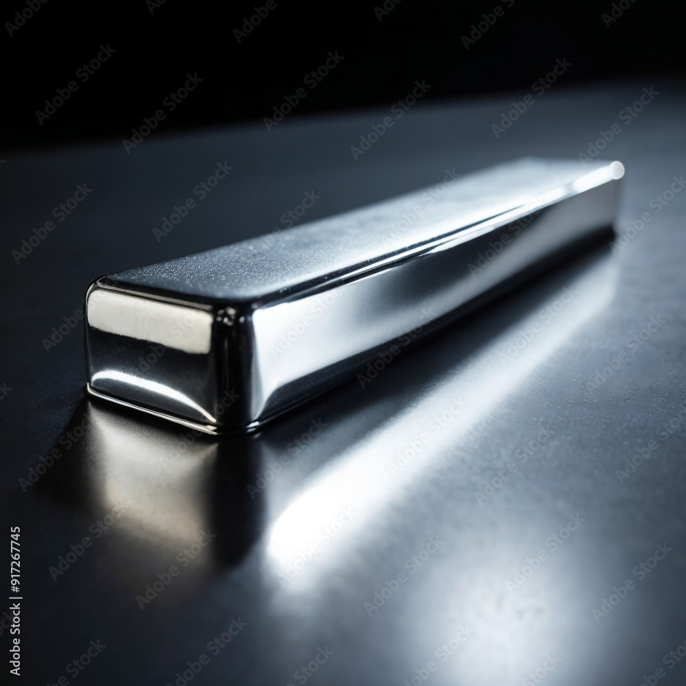 Smooth Surface of a Rhodium Ingot Smooth Surface of a Rhodium Ingot