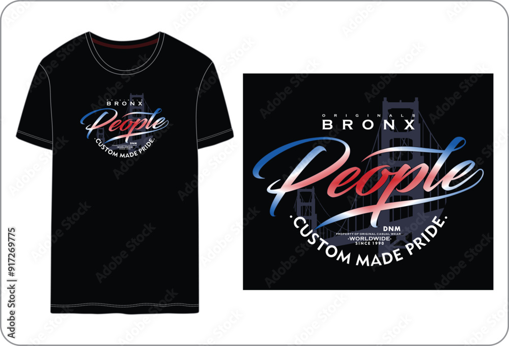 the Bronx people, typographic Vector design illustration t shirt printing the Bronx people, typographic Vector design illustration t shirt printing