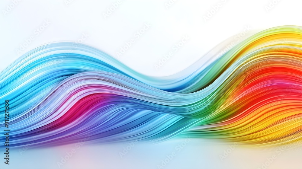Abstract wallpaper with multicolour line in white background Abstract wallpaper with multicolour line in white background