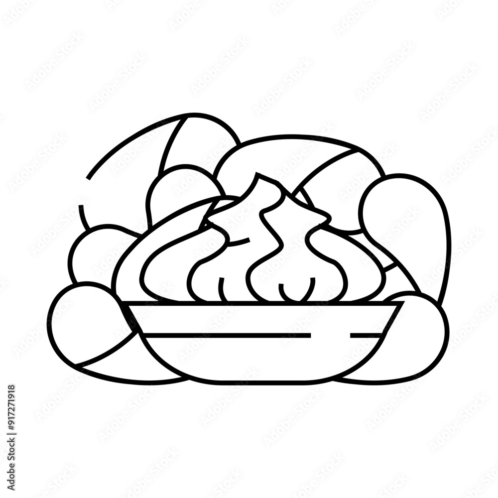 crisps wasabi line icon vector. crisps wasabi sign. isolated contour symbol black illustration crisps wasabi line icon vector. crisps wasabi sign. isolated contour symbol black illustration