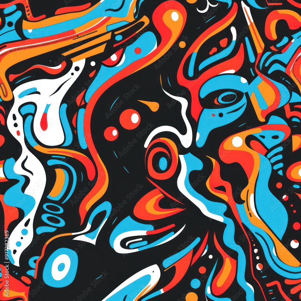 Abstract colorful pattern background.