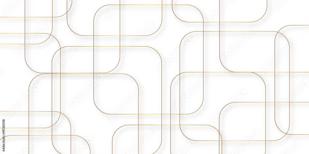 Abstract beautiful perfect random golden lines background. abstract golden lines with white background creative geometric triangle shape. perfect random abstract line background. Vector illustration.