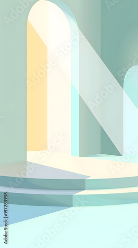 Modern flat color background illustration