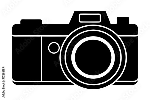 Camera Silhouette Vector Illustration Clipart Icon Design