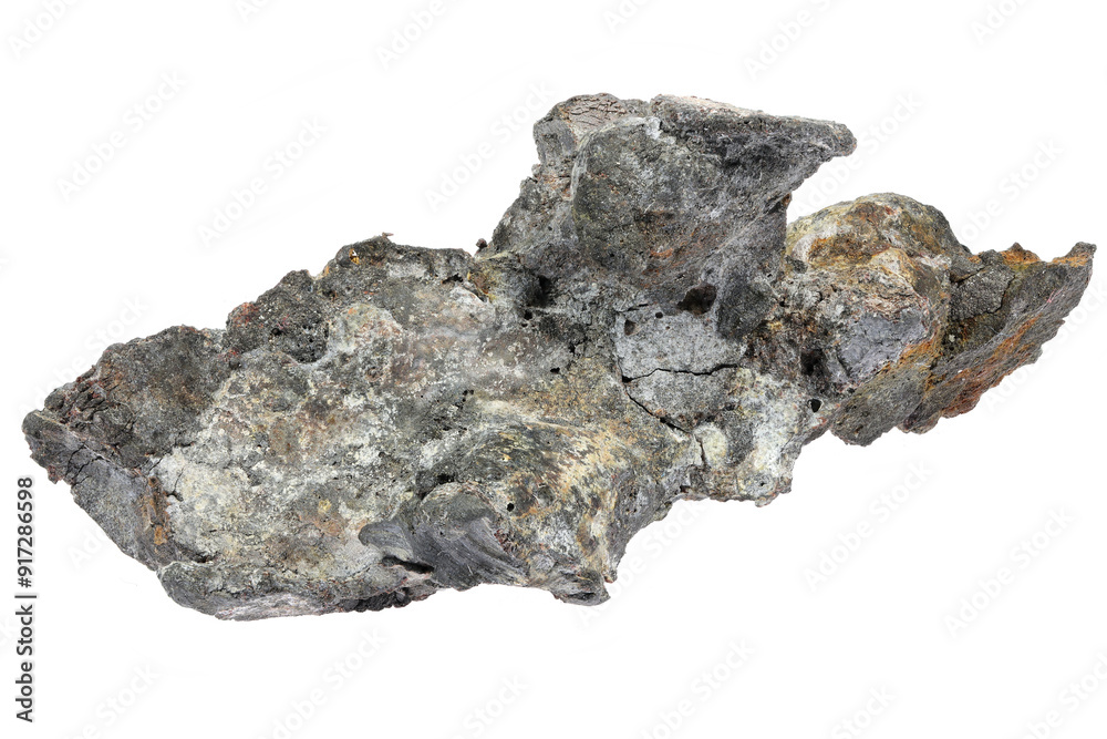 native lead from Lautenthal, Harz, Germany isolated on white background native lead from Lautenthal, Harz, Germany isolated on white background