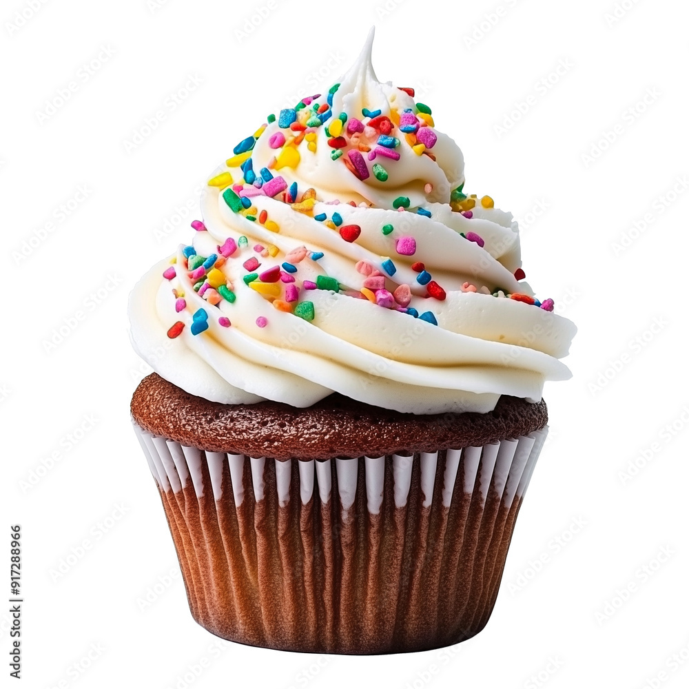 Delicious Birthday Cupcake With Buttercream Delicious Birthday Cupcake With Buttercream