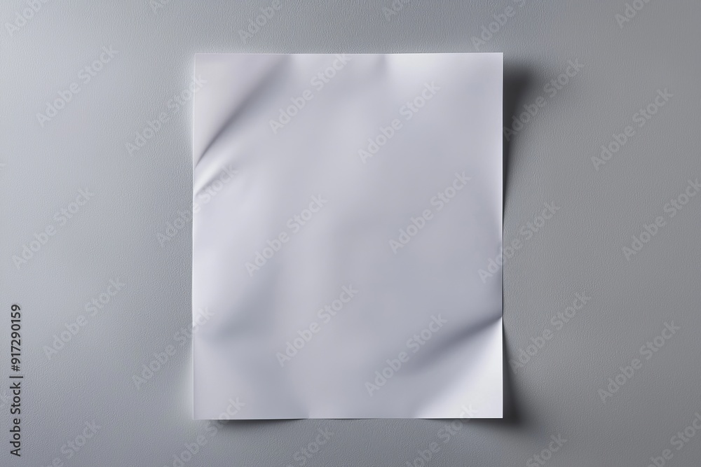 Blank paper mockup on isolated background created with generative ai Blank paper mockup on isolated background created with generative ai