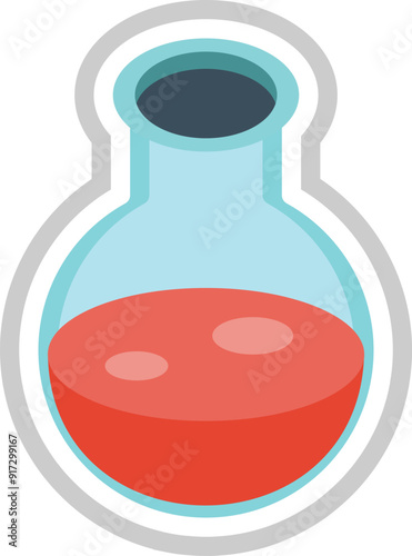  Used in science experiments to measure and mix liquids.