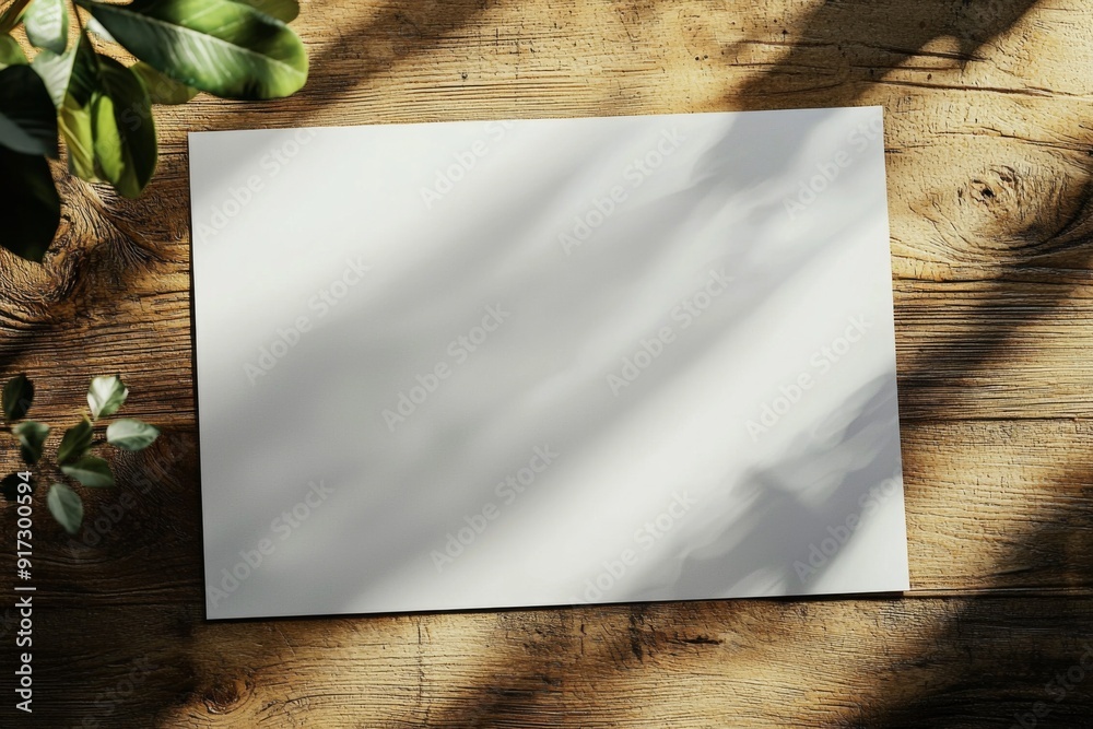 Blank paper mockup on isolated background created with generative ai