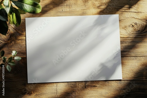 Obraz na płótnie Blank paper mockup on isolated background created with generative ai w salonie