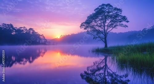 Good morning scene wallpaper background photo

