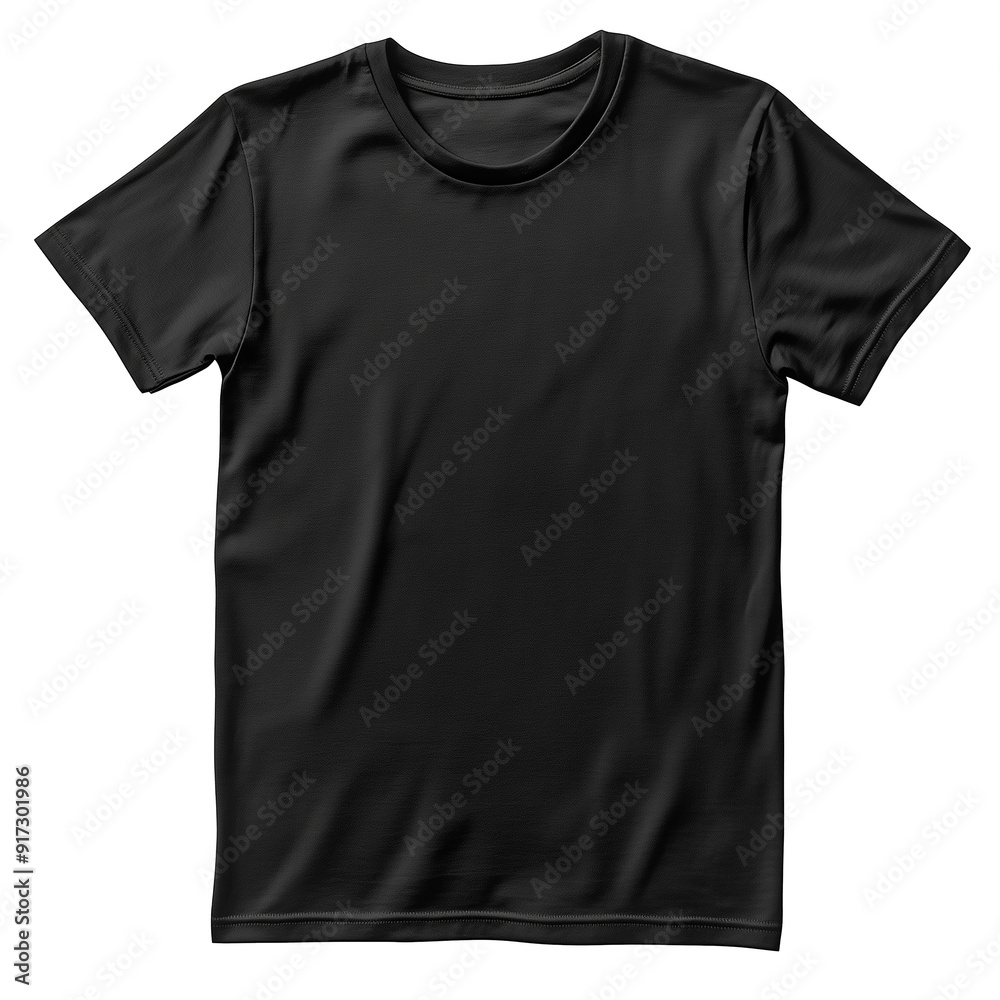 Black t-shirt mockup isolated on transparent or white background
Black t-shirt mockup isolated on transparent or white background