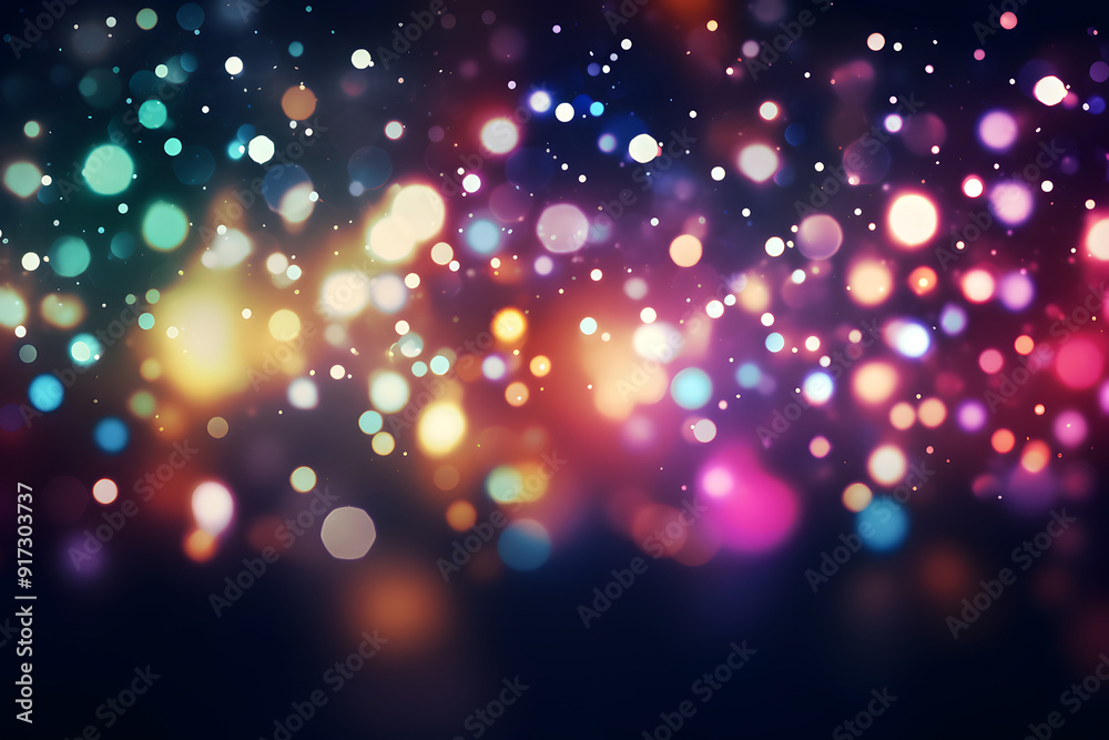 Obraz premium Multicolor Bokeh Lights Background