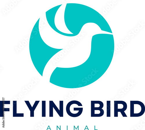 flying bird company logo design