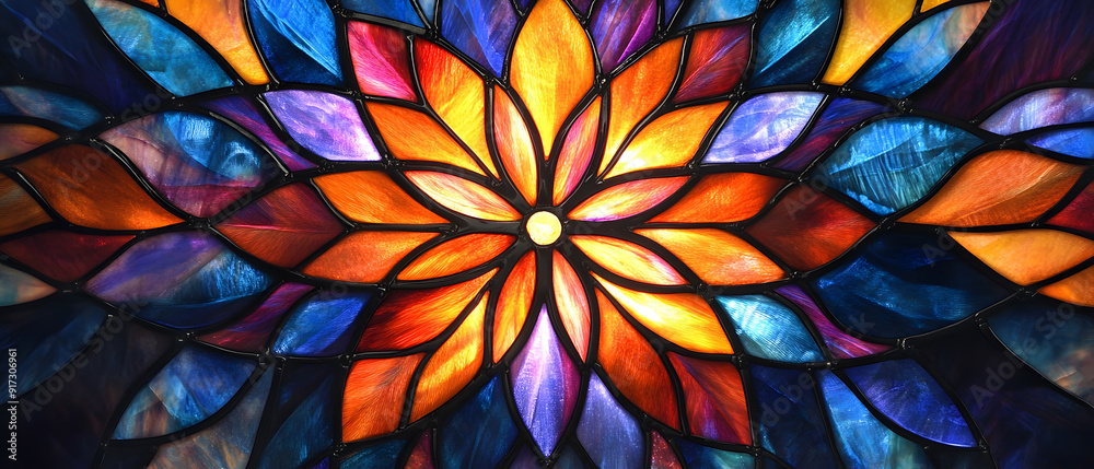 Stained Glass Kaleidoscope texture background, a background design with the vibrant and intricate patterns of stained glass design, can be used for website design Stained Glass Kaleidoscope texture background, a background design with the vibrant and intricate patterns of stained glass design, can be used for website design