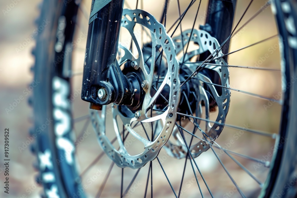 Obraz premium Close-up photo of a bicycle. Beautiful simple AI generated image in 4K, unique.