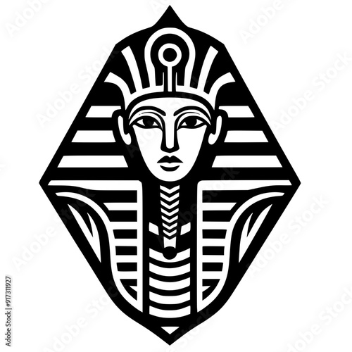 egyptian pharaoh, pharaoh logo design, pharaoh template.