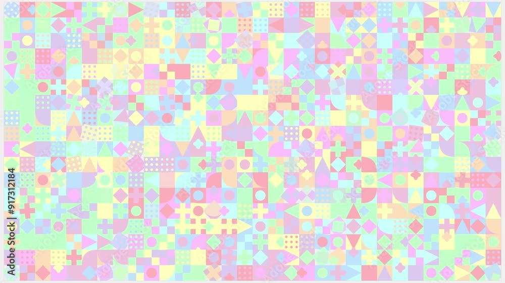 Colorful Rotating Geometric Tile Animation Colorful Rotating Geometric Tile Animation