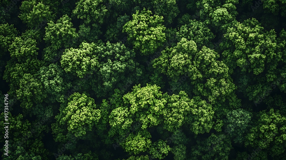 Overhead View of a Dense, Lush Forest Canopy Overhead View of a Dense, Lush Forest Canopy