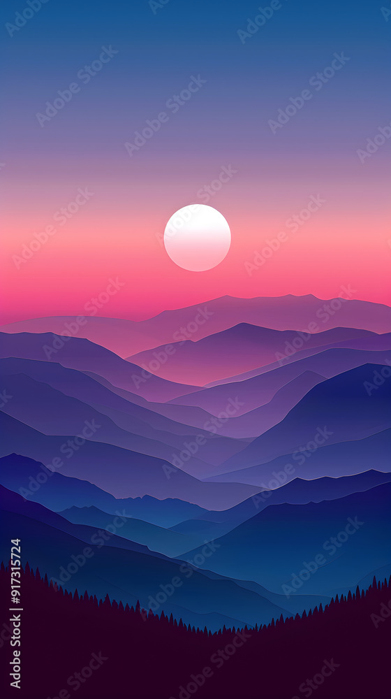 Mystical twilight gradient deep color transition Mystical twilight gradient deep color transition