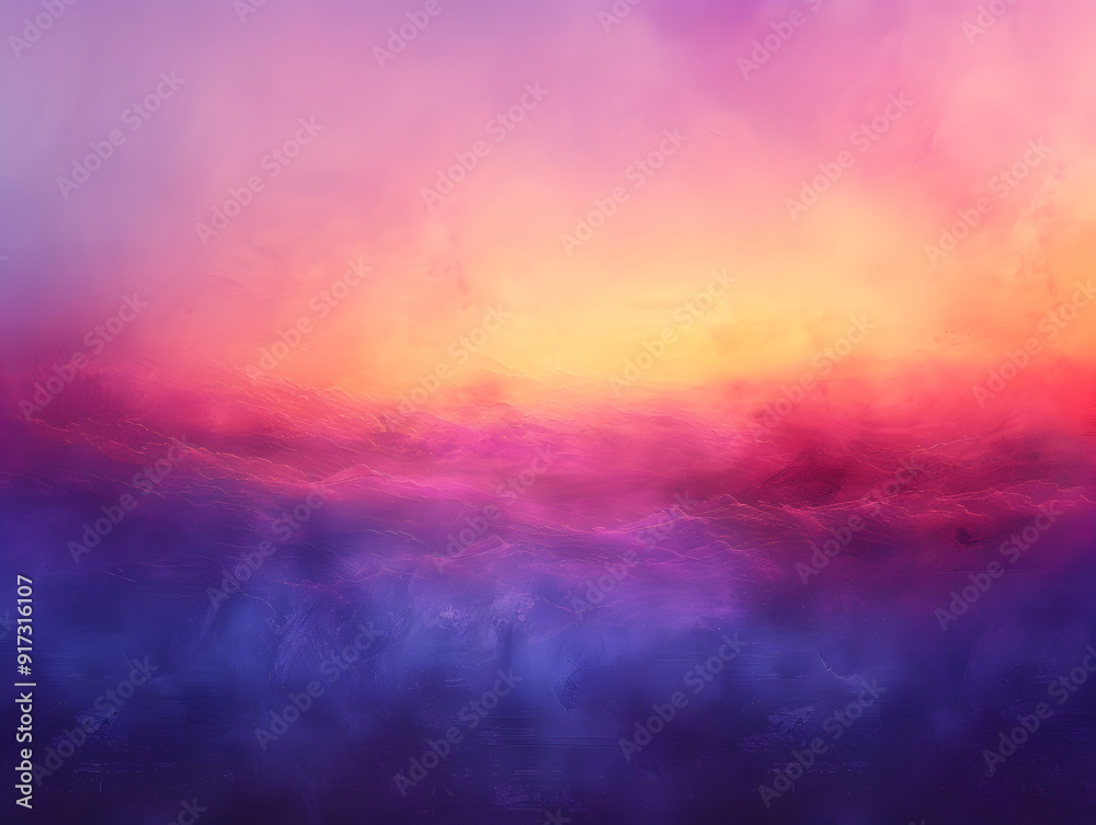 Fototapeta premium Mystical twilight gradient deep color transition background