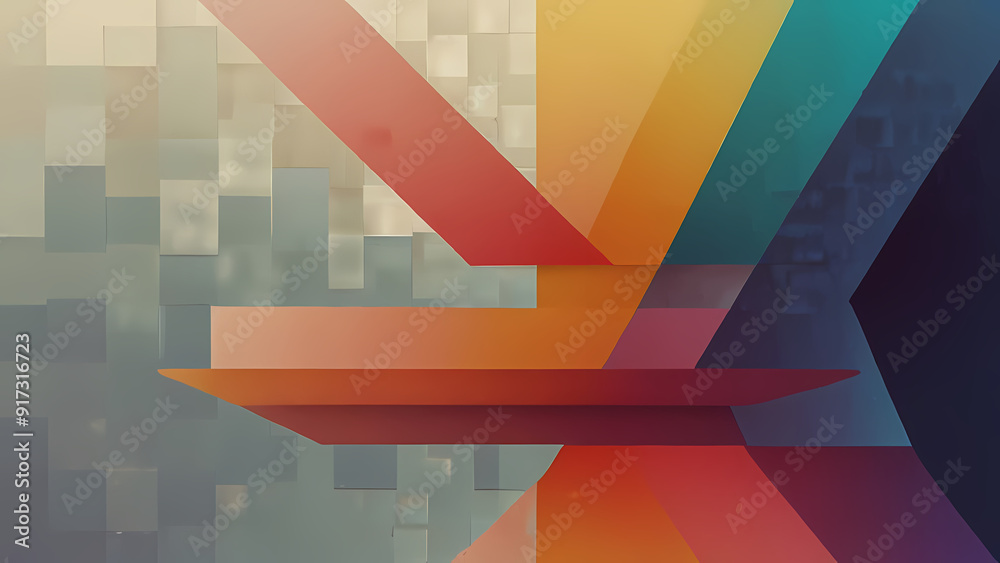 abstract illustration background with a theme of squares, using a mix of vibrant and muted colors abstract illustration background with a theme of squares, using a mix of vibrant and muted colors