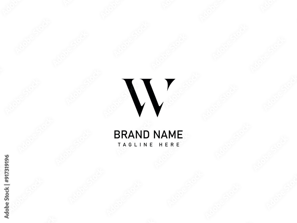 Obraz premium W Letter Logo