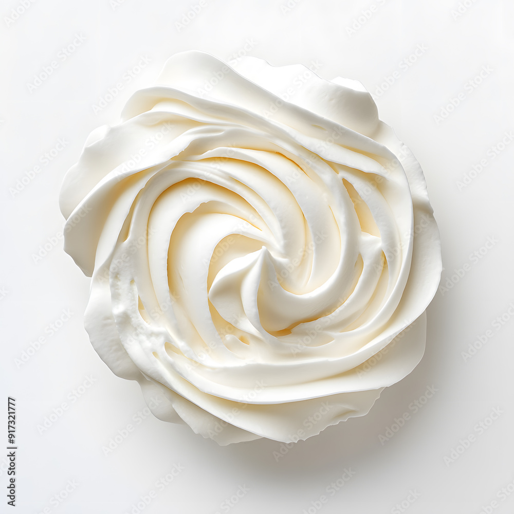 Whipped cream isolated on white background Whipped cream isolated on white background