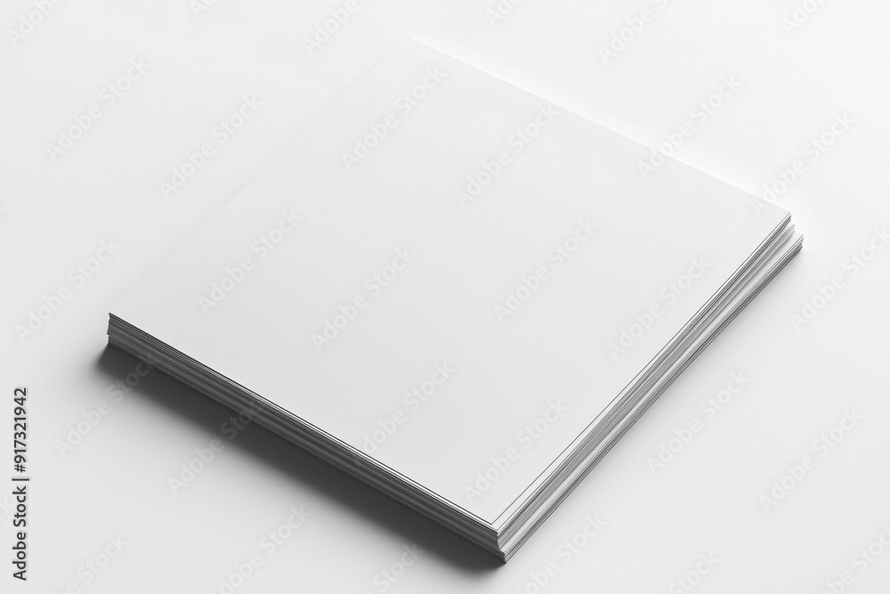 Blank paper mockup on isolated background created with generative ai Blank paper mockup on isolated background created with generative ai