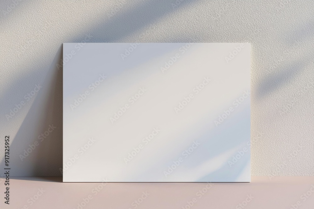 Blank paper mockup on isolated background created with generative ai