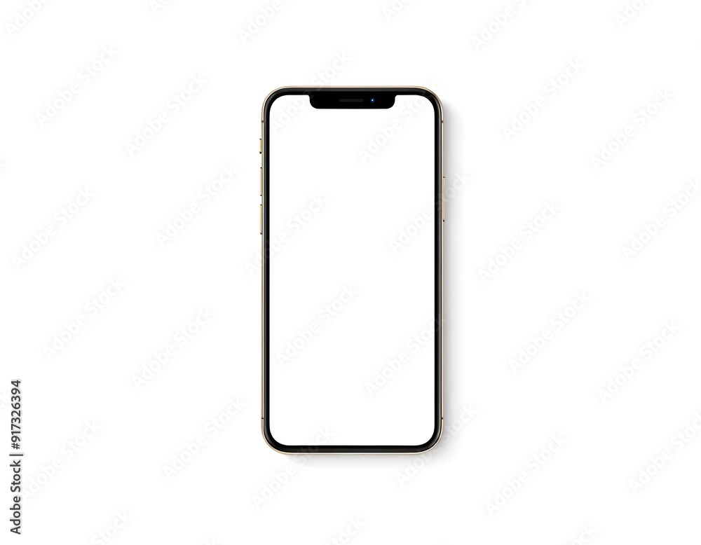 blank phone mockup on beige background create with ai blank phone mockup on beige background create with ai