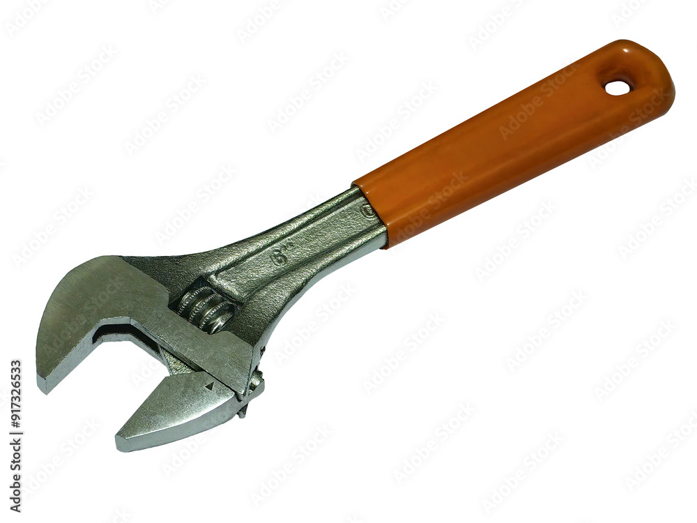 Adjustable wrench, isolated on transparent background Adjustable wrench, isolated on transparent background