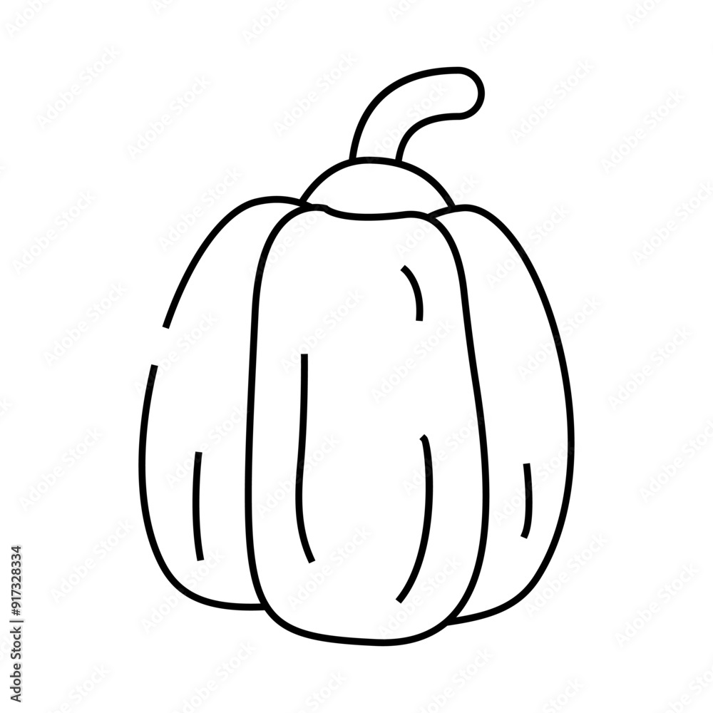 pepper paprika line icon vector. pepper paprika sign. isolated contour symbol black illustration pepper paprika line icon vector. pepper paprika sign. isolated contour symbol black illustration